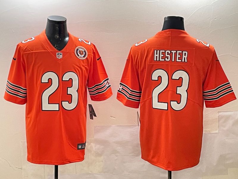 Men Chicago Bears #23 Hester Orange Second generation 2025 Nike Limited NFL Jersey style 3->chicago bears->NFL Jersey